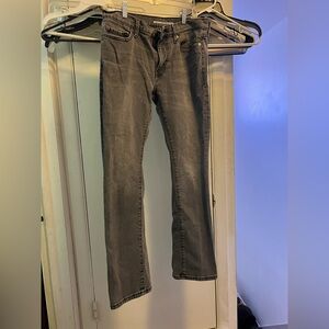 32Wx 32L bootcut slim gray mens jeans